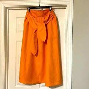 Ann Taylor Factory Linen (55%)Skirt with Pockets - Size M